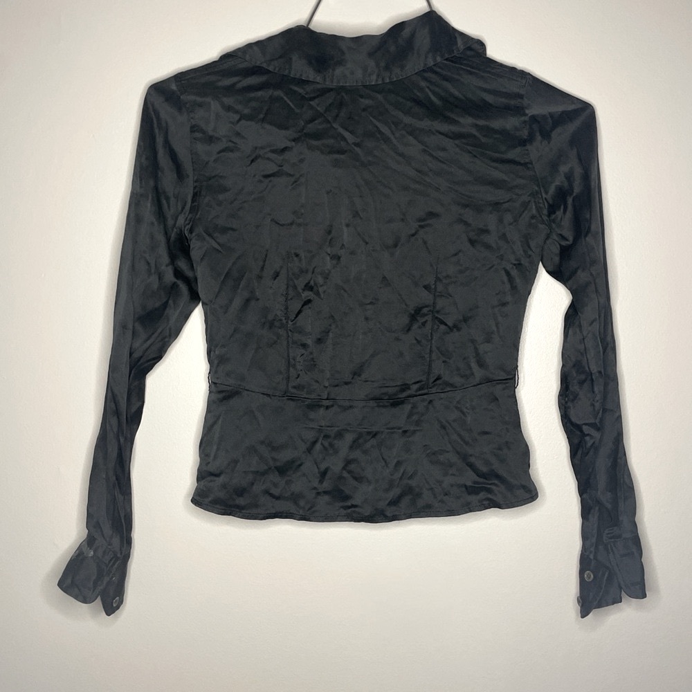Black Long Sleeve Women's Top - Picture 2 of 2
